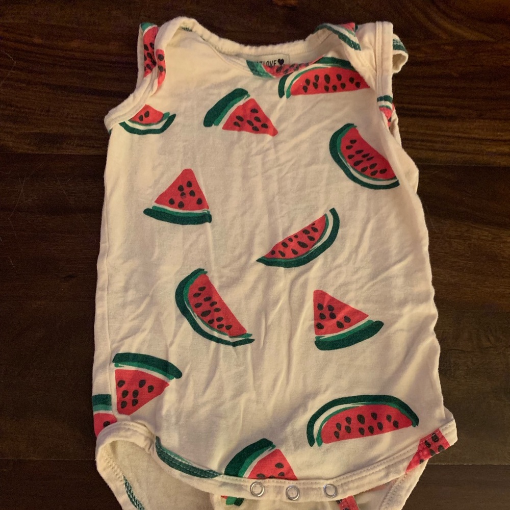 SpearmintLOVE watermelon onesie
